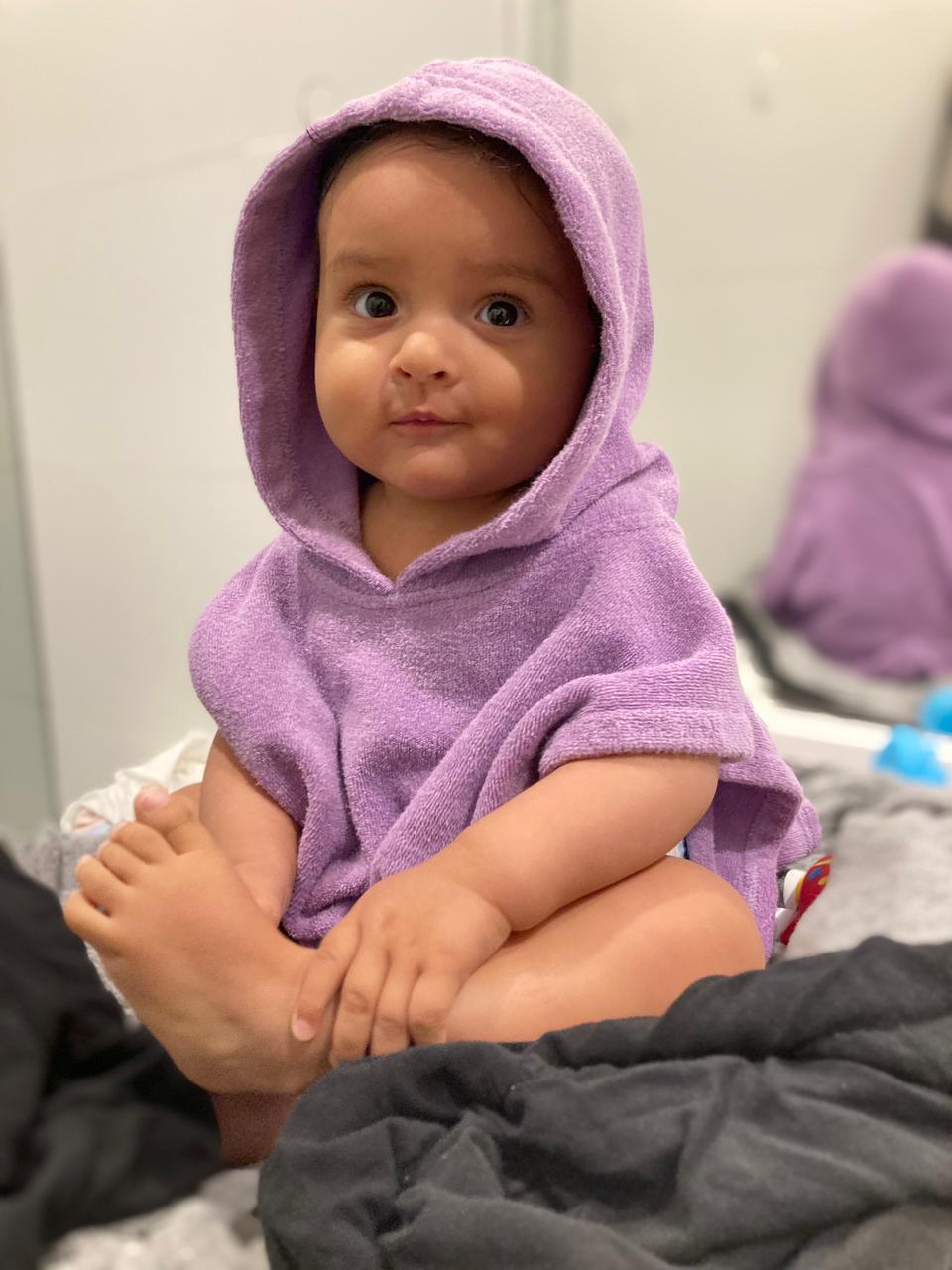 Baby Poncho Lila (0-18 meses)