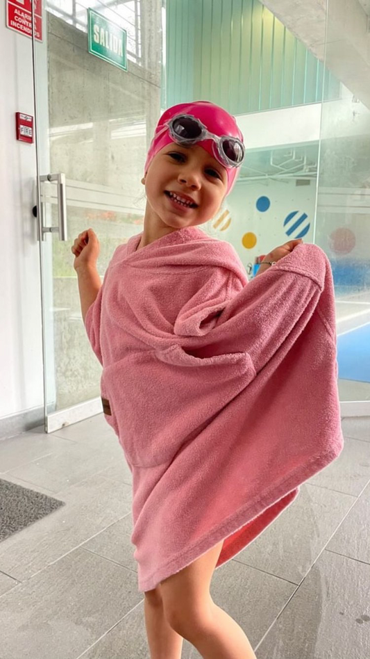 Poncho Kids Rosado (Talla 2,4 y 6)