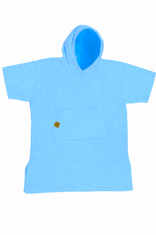 Poncho Kiddo Celeste (Talla XS y S)